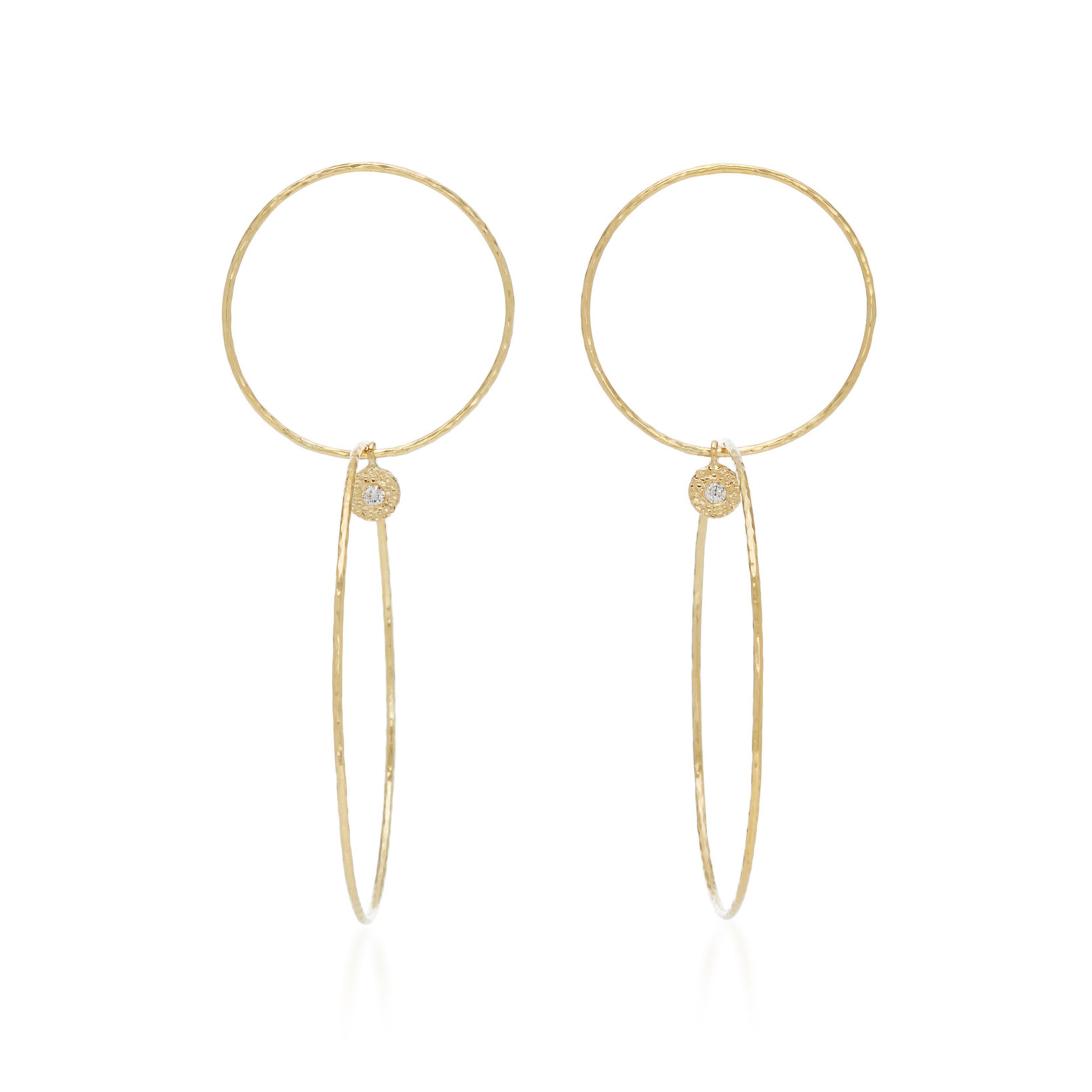 Medium Nesting Gem Hoops – Octavia Elizabeth