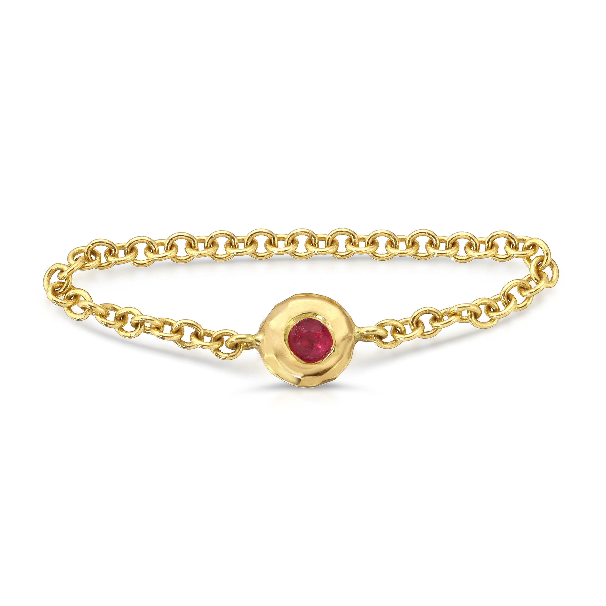 Nesting Gem Chain Ring - Ruby [EXCLUSIVE]