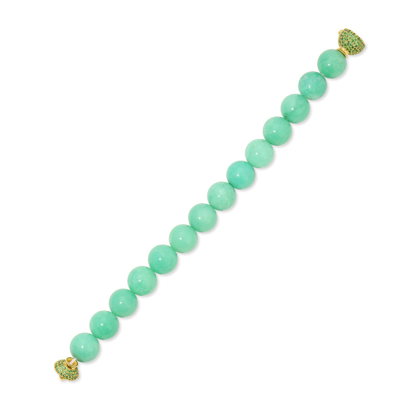 Chrysoprase Orb Bracelet