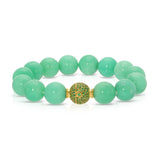 Chrysoprase Orb Bracelet