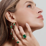 Eucalyptus Emerald Earrings