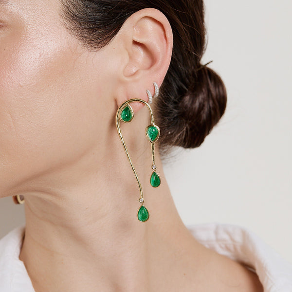 Eucalyptus Emerald Earrings