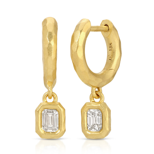 Emerald Cut Diamond Hidden Gem Charms