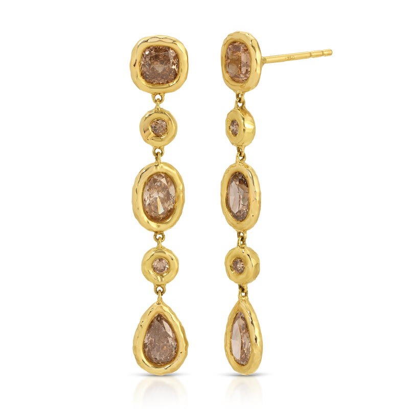 Mix and Match Champagne Diamond Nesting Gem Drops