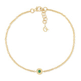 Nesting Gem Bracelet - Emerald