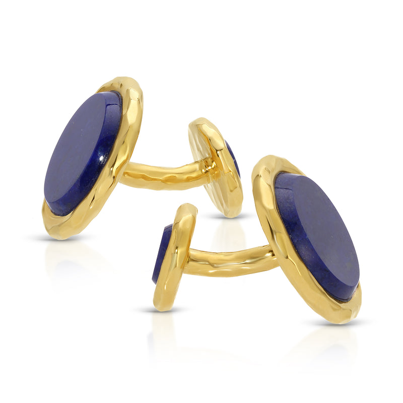 Nesting Gem Cuff Links - Lapis Lazuli