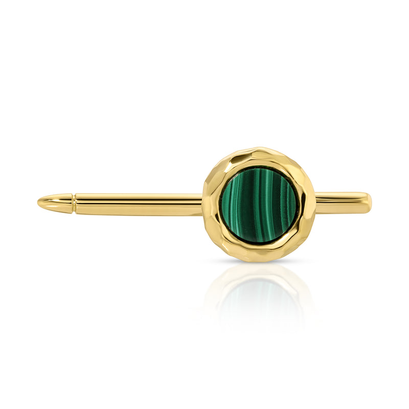 Set of Four Nesting Gem Stone Tux Studs - Malachite