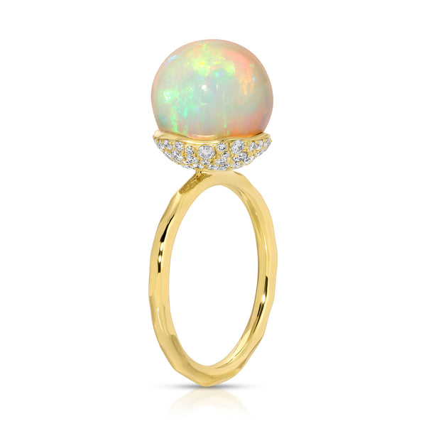 Petite Opal Orb Ring