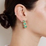 Summerland Emerald Drop Earring - Three