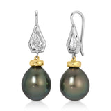 Tahitian Noir Pearl Earrings