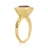 Tribute Ring - Peach Oval Tourmaline - 4.64 Carats