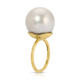 White Pearl Orb Ring