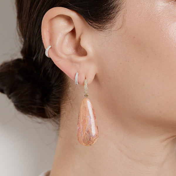 Coronada Earrings - 61.84 Carats Yowah Opal