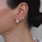 Icon Poppy Hoops - Micro - Diamond