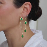 Eucalyptus Emerald Earrings