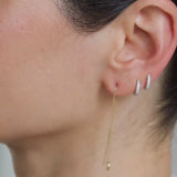 Nesting Gem Drop Earrings - Marquis Diamond