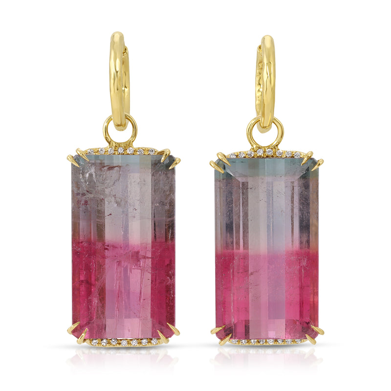 Tourmaline and Diamond Earrings – Pavé Fine Jewelry Design
