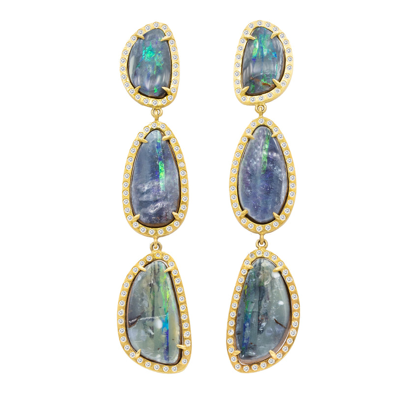 Long Opal Earth Earrings – Octavia Elizabeth