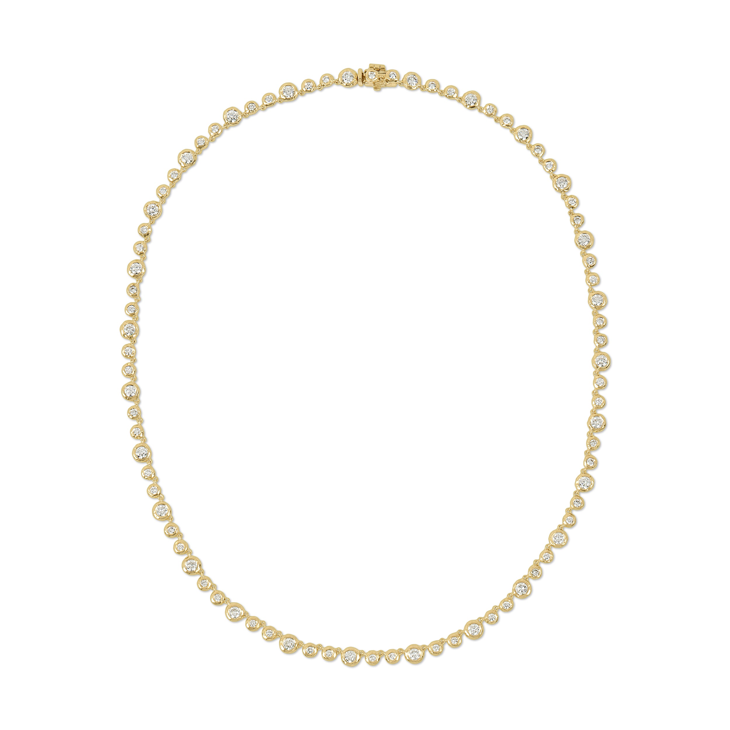 Micro Nesting Gem Tennis Necklace - Diamond – Octavia Elizabeth